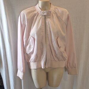 Free People Light Pink Bomber Jacket, EUC Medium